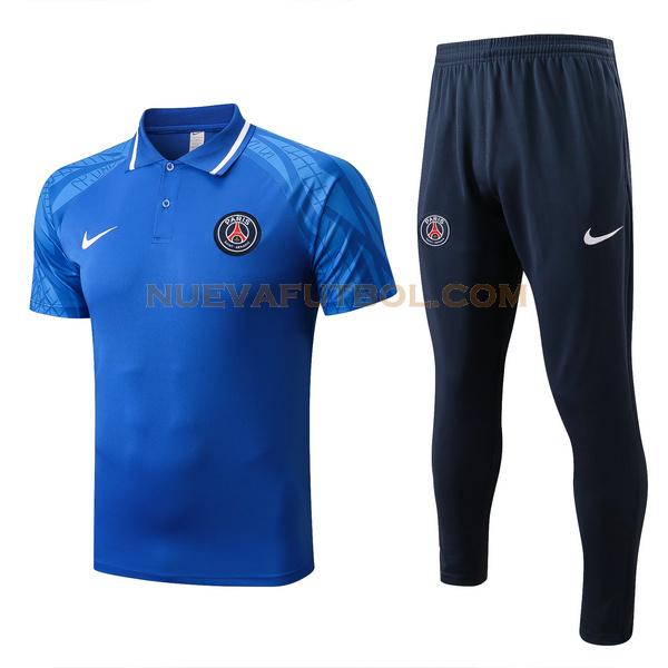 polo paris saint germain conjunto 2022 2023 azul hombre