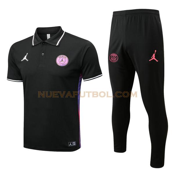 polo paris saint germain conjunto 2022 2023 negro hombre