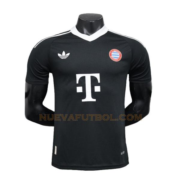 portero camiseta player bayern de múnich 2024 2025 negro hombre