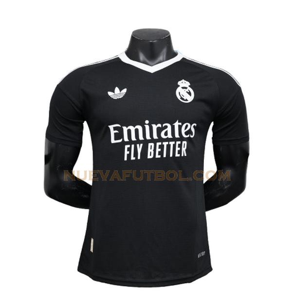 portero camiseta player real madrid 2024 negro hombre