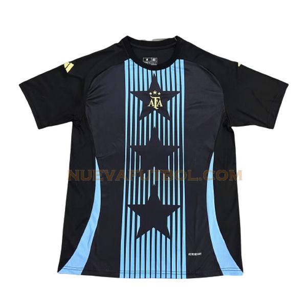 pre match camiseta argentina 2024 negro hombre