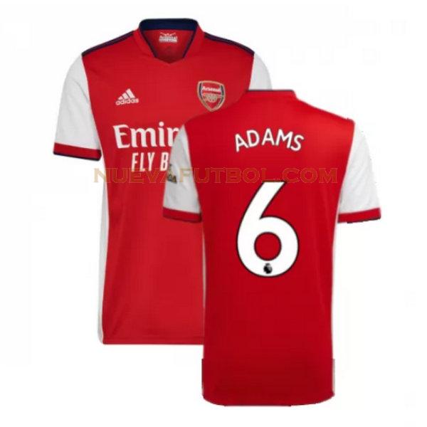 primera camiseta adams 6 arsenal 2021 2022 rojo hombre