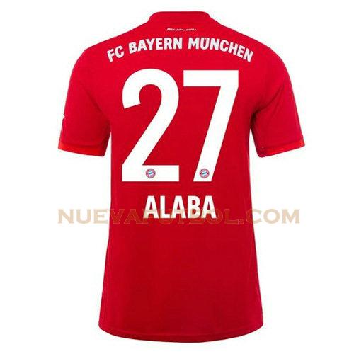 primera camiseta alaba 27 bayern de múnich 2019-2020 hombre