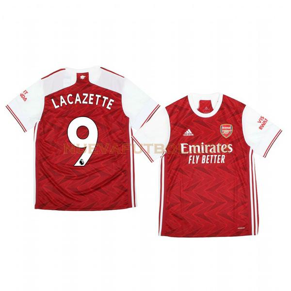 primera camiseta alexandre lacazette 9 arsenal 2020-2021 hombre