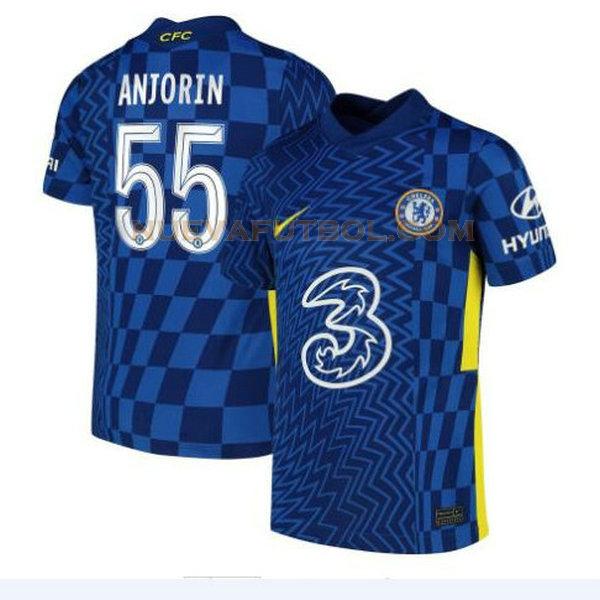 primera camiseta anjorin 55 chelsea 2021 2022 azul hombre