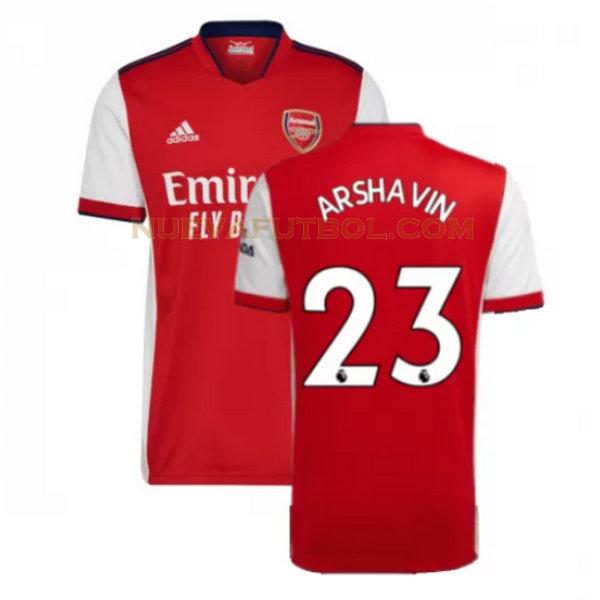 primera camiseta arshavin 23 arsenal 2021 2022 rojo hombre