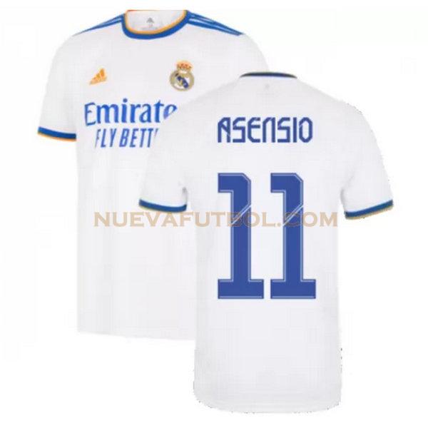 primera camiseta asensio 11 real madrid 2021 2022 blanco hombre