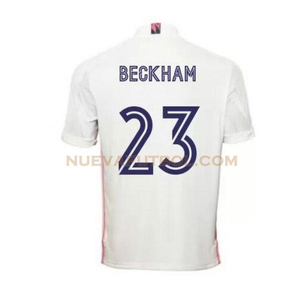 primera camiseta beckham 23 real madrid 2020-2021 hombre