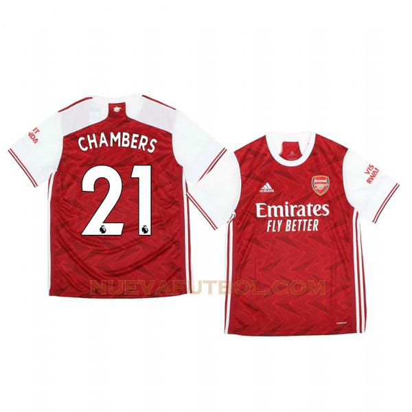 primera camiseta calum chambers 21 arsenal 2020-2021 hombre