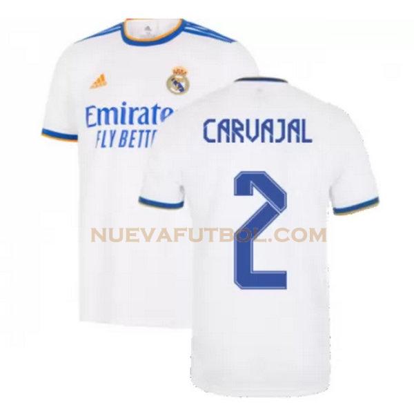 primera camiseta carvajal 2 real madrid 2021 2022 blanco hombre