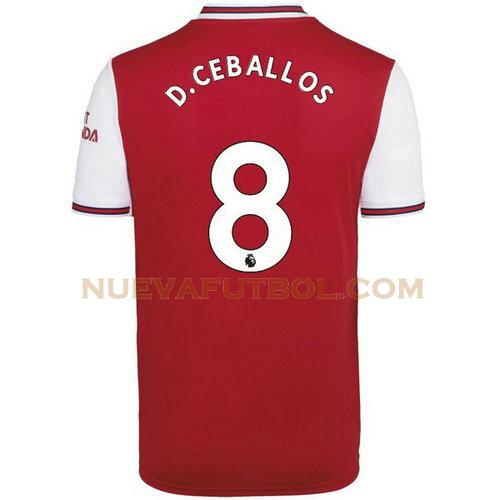 primera camiseta d.ceballos 8 arsenal 2019-2020 hombre