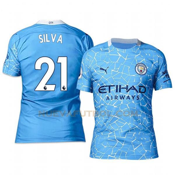 primera camiseta david silva 21 manchester city 2020-2021 hombre