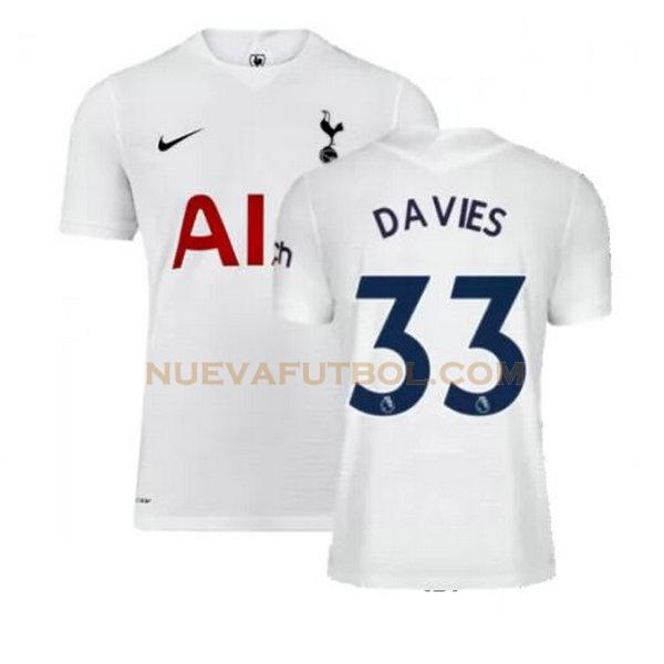 primera camiseta davies 33 tottenham hotspur 2021 2022 blanco hombre