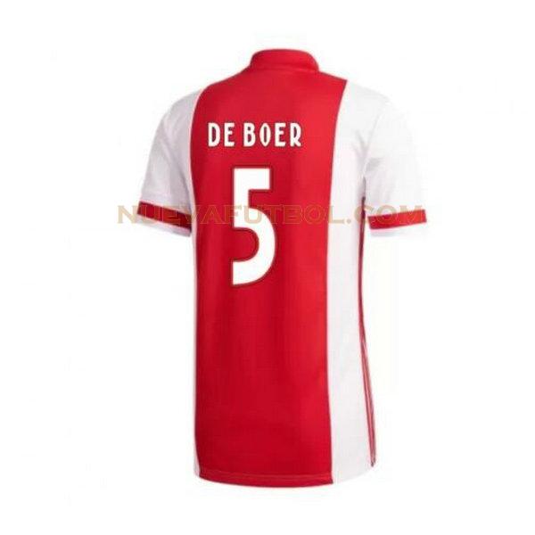 primera camiseta de boer 5 ajax 2020-2021 hombre