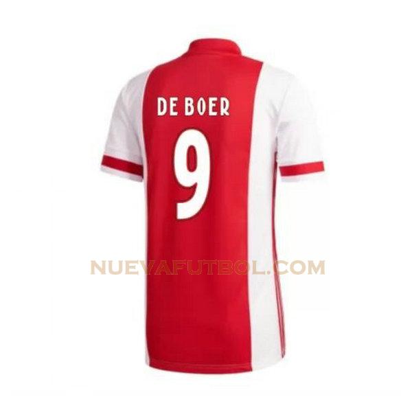 primera camiseta de boer 9 ajax 2020-2021 hombre