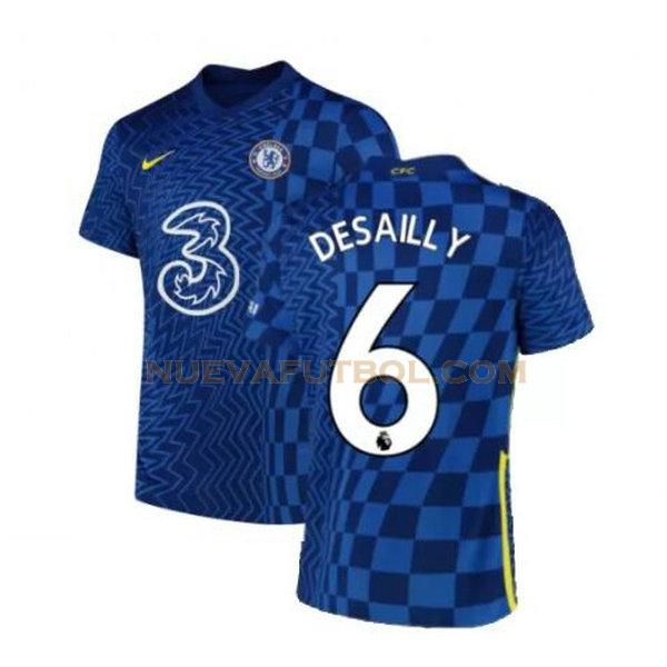 primera camiseta desailly 6 chelsea 2021 2022 azul hombre