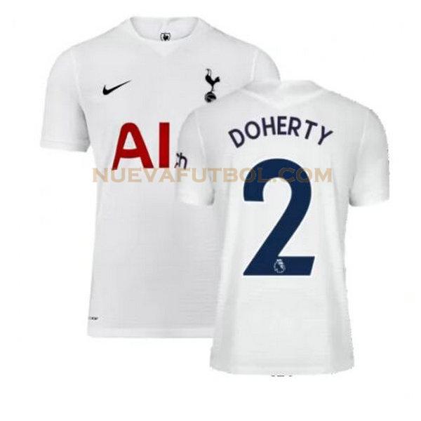 primera camiseta doherty 2 tottenham hotspur 2021 2022 blanco hombre