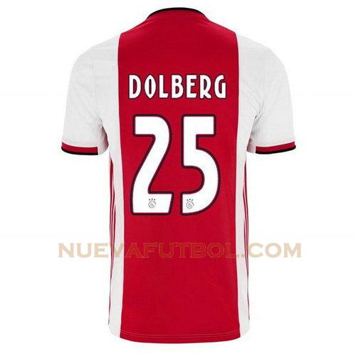 primera camiseta dolberg 25 ajax 2019-2020 hombre