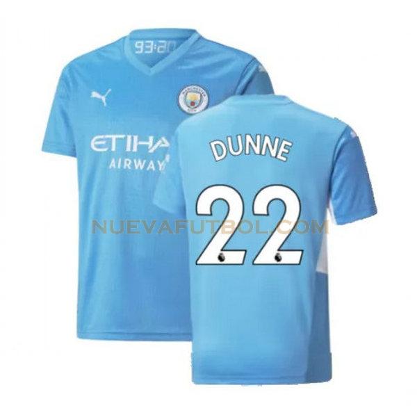 primera camiseta dunne 22 manchester city 2021 2022 azul hombre