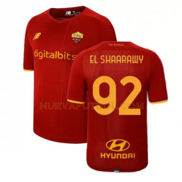 primera camiseta el shaarawy 92 as roma 2021 2022 rojo hombre