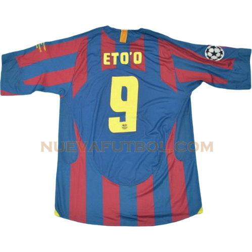 primera camiseta eto'o 9 barcelona 2005-2006 hombre