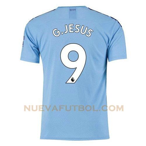 primera camiseta g.jesus 9 manchester city 2019-2020 hombre