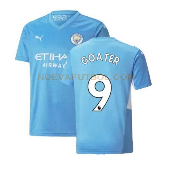 primera camiseta goater 9 manchester city 2021 2022 azul hombre