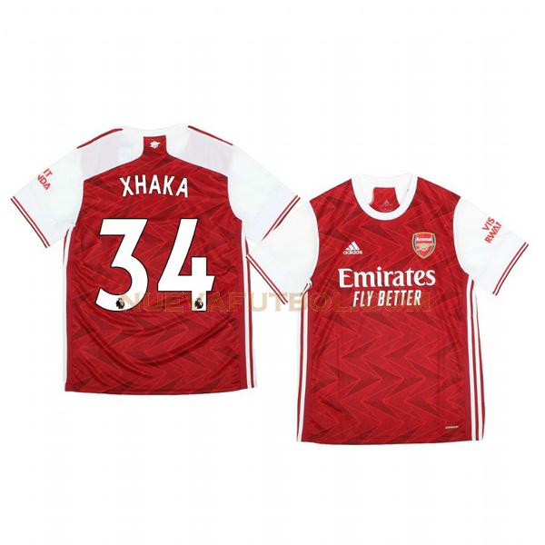 primera camiseta granit xhaka 34 arsenal 2020-2021 hombre