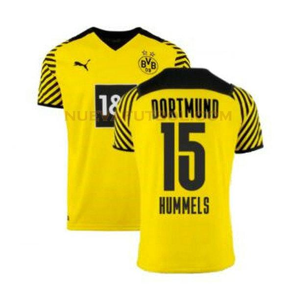 primera camiseta hummels 15 borussia dortmund 2021 2022 amarillo hombre