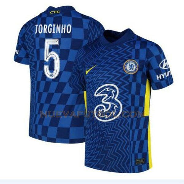 primera camiseta jorginho 5 chelsea 2021 2022 azul hombre