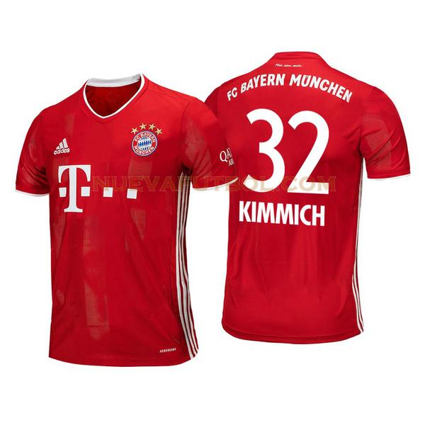 primera camiseta joshua kimmich 32 bayern de múnich 2020-2021 hombre