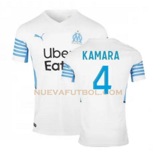 primera camiseta kamara 4 marsella 2021 2022 blanco hombre