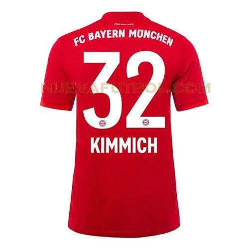 primera camiseta kimmich 32 bayern de múnich 2019-2020 hombre