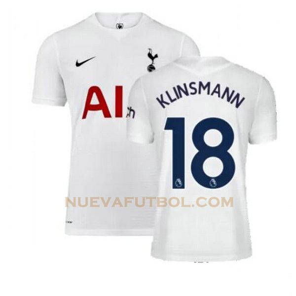 primera camiseta klinsmann 18 tottenham hotspur 2021 2022 blanco hombre