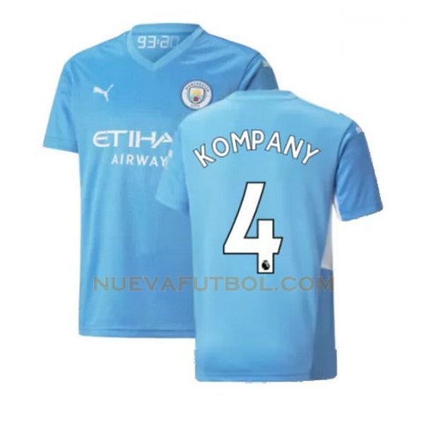 primera camiseta kompany 4 manchester city 2021 2022 azul hombre