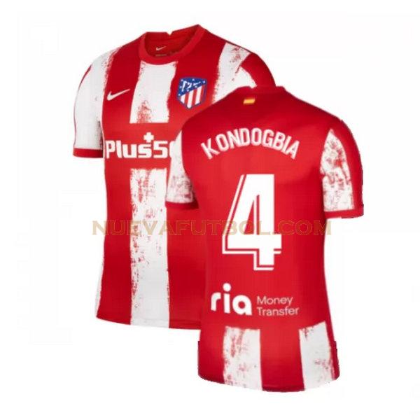 primera camiseta kondogbia 4 atletico madrid 2021 2022 rojo blanco hombre