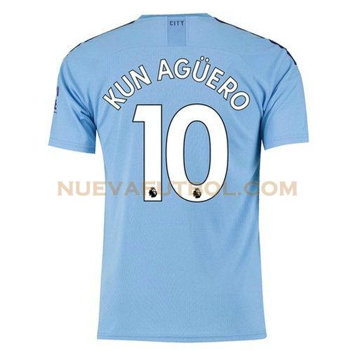 primera camiseta kun aguero 10 manchester city 2019-2020 hombre