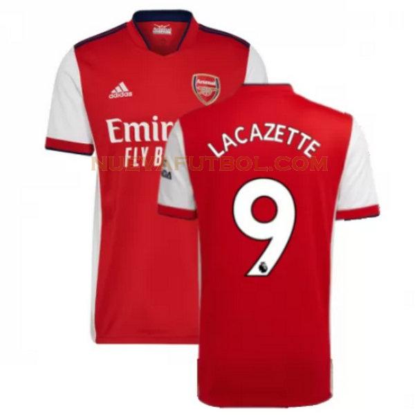 primera camiseta lacazette 9.jpg arsenal 2021 2022 rojo hombre