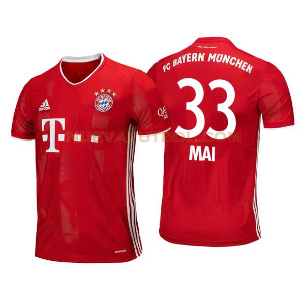 primera camiseta lars lukas mai 33 bayern de múnich 2020-2021 hombre