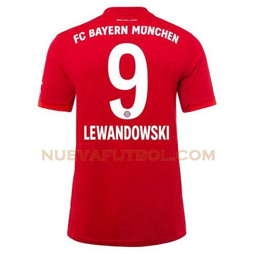 primera camiseta lewandowski 9 bayern de múnich 2019-2020 hombre