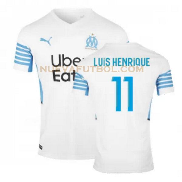 primera camiseta luis henrique 11 marsella 2021 2022 blanco hombre