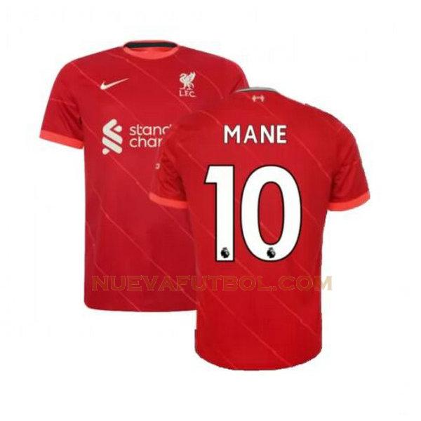 primera camiseta mane 10 liverpool 2021 2022 rojo hombre