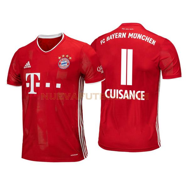 primera camiseta mickael cuisance 11 bayern de múnich 2020-2021 hombre