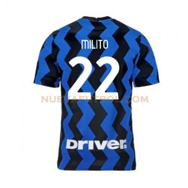 primera camiseta milito 22 inter milan 2020-2021 hombre