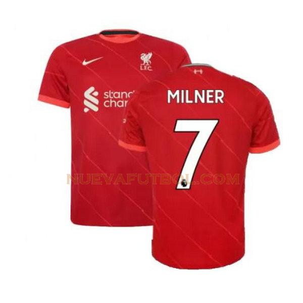 primera camiseta milner 7 liverpool 2021 2022 rojo hombre