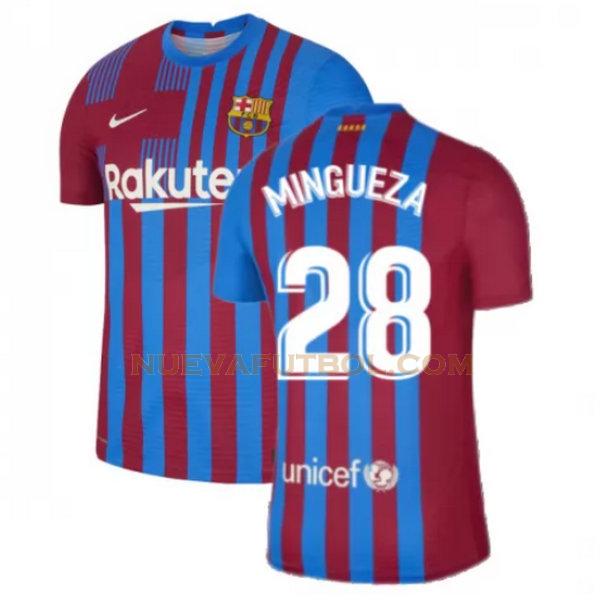 primera camiseta mingueza 28 barcelona 2021 2022 rojo blanco hombre