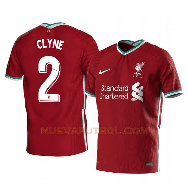 primera camiseta nathaniel clyne 2 liverpool 2020-2021 hombre