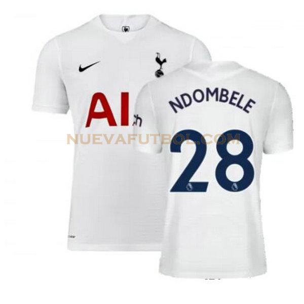 primera camiseta ndombele 28 tottenham hotspur 2021 2022 blanco hombre