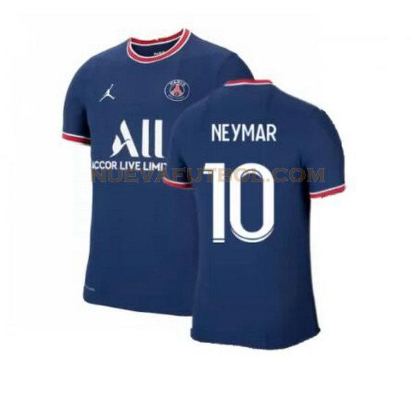 primera camiseta neymar 10 paris saint germain 2021 2022 azul hombre