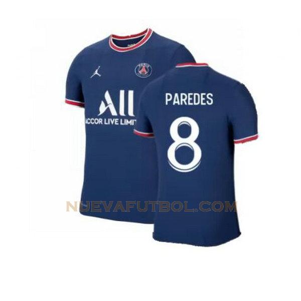 primera camiseta paredes 8 paris saint germain 2021 2022 azul hombre